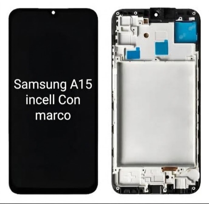 modulo samsung a15 incell con marco big 