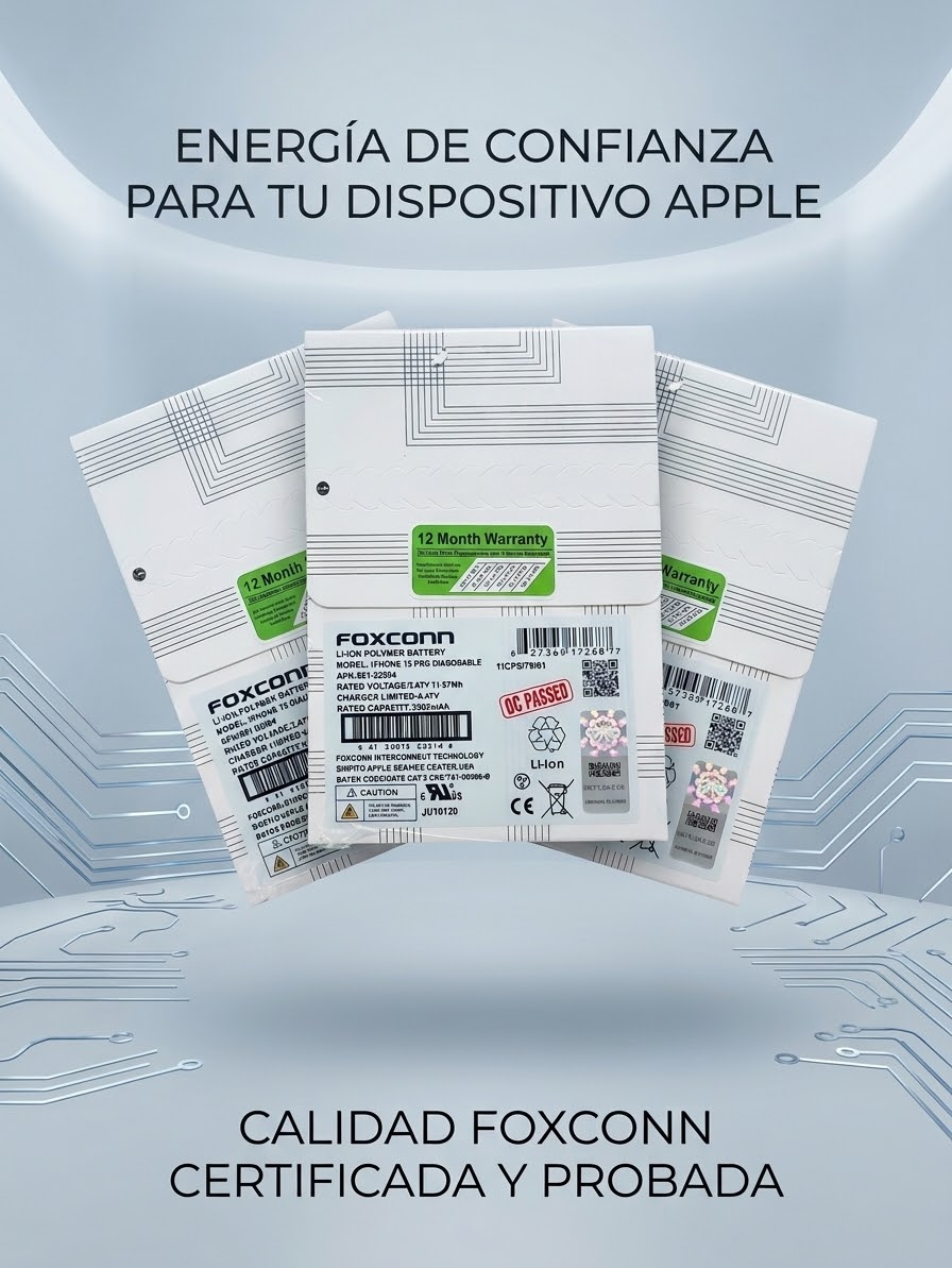bateria iphone 15 diagnosticable slim foxconn 