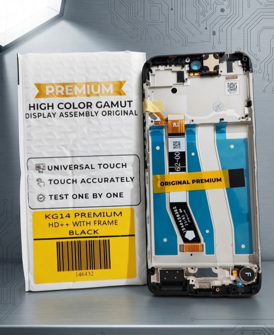 modulo moto g14 premium con marco
