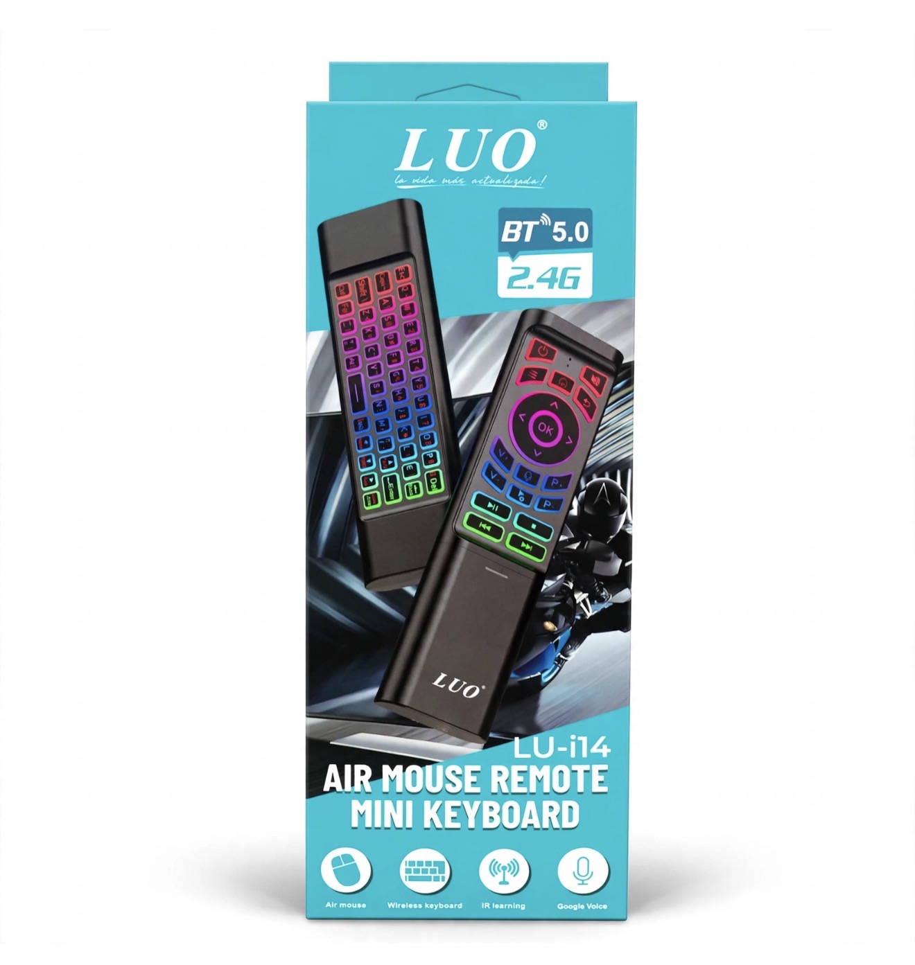 mini teclado inalambrico luo (i14 largo)