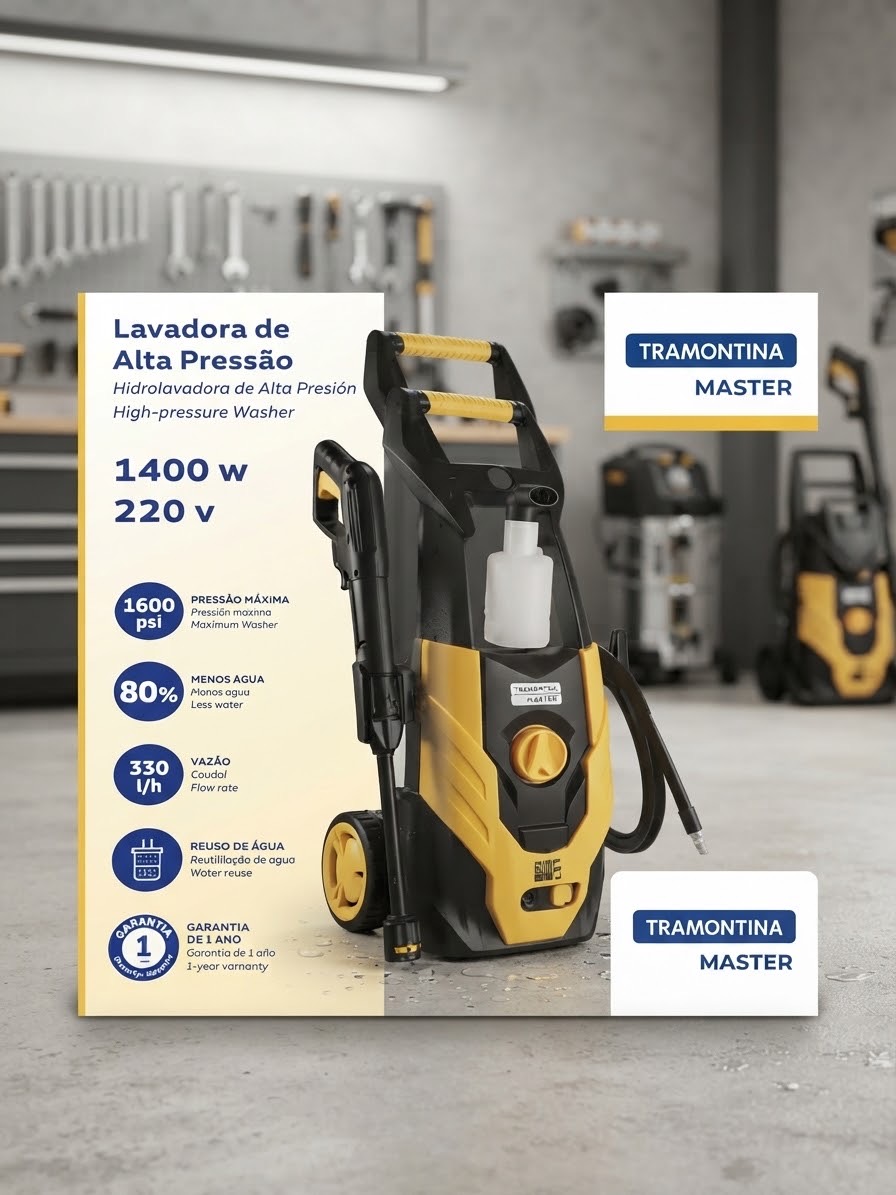 Hidro lavadora Tramontina (1400w)