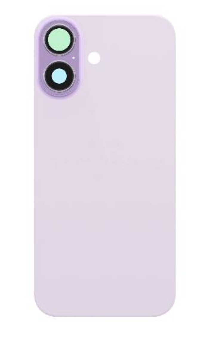 tapa iphone 17 lila claro con lente 