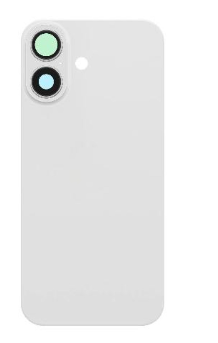 tapa iphone 17 blanco con lente 