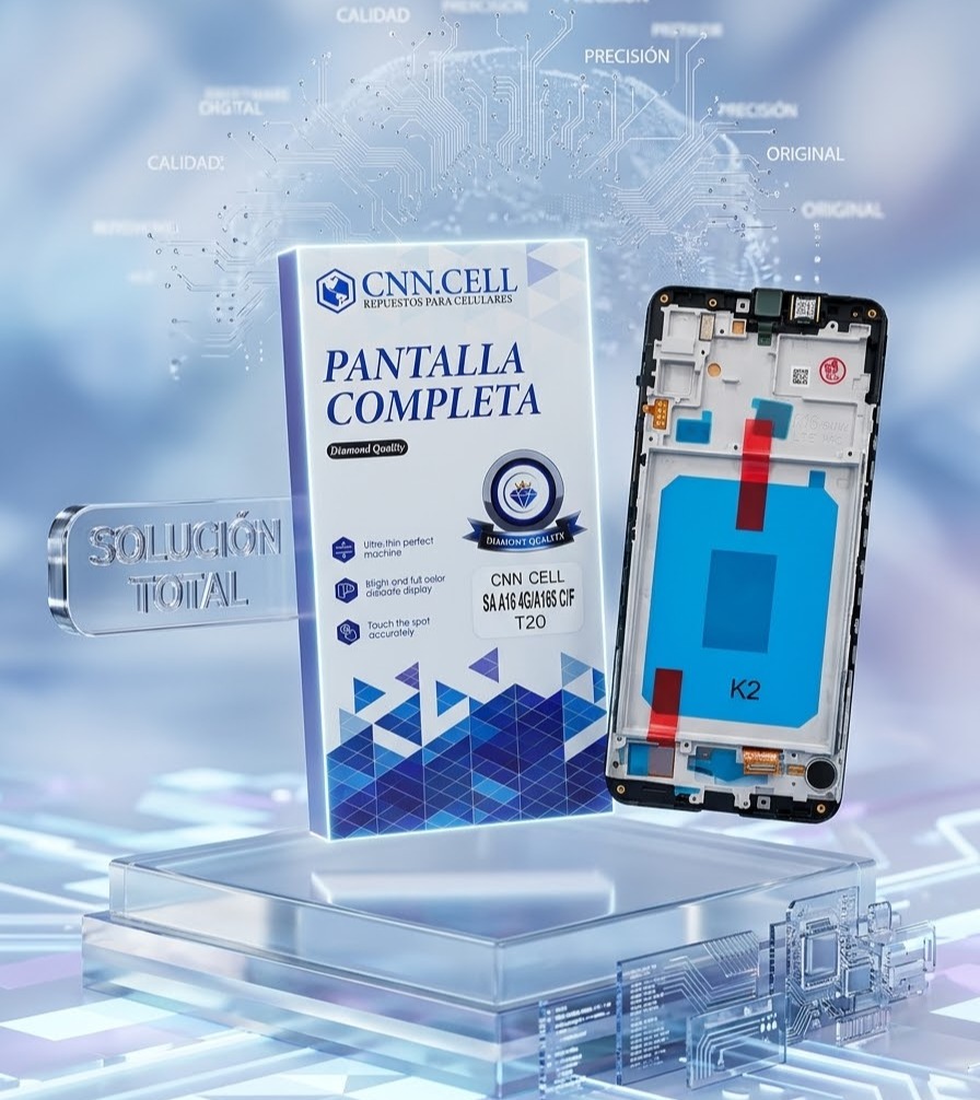 modulo samsung a16 4g  oled t20 con marco